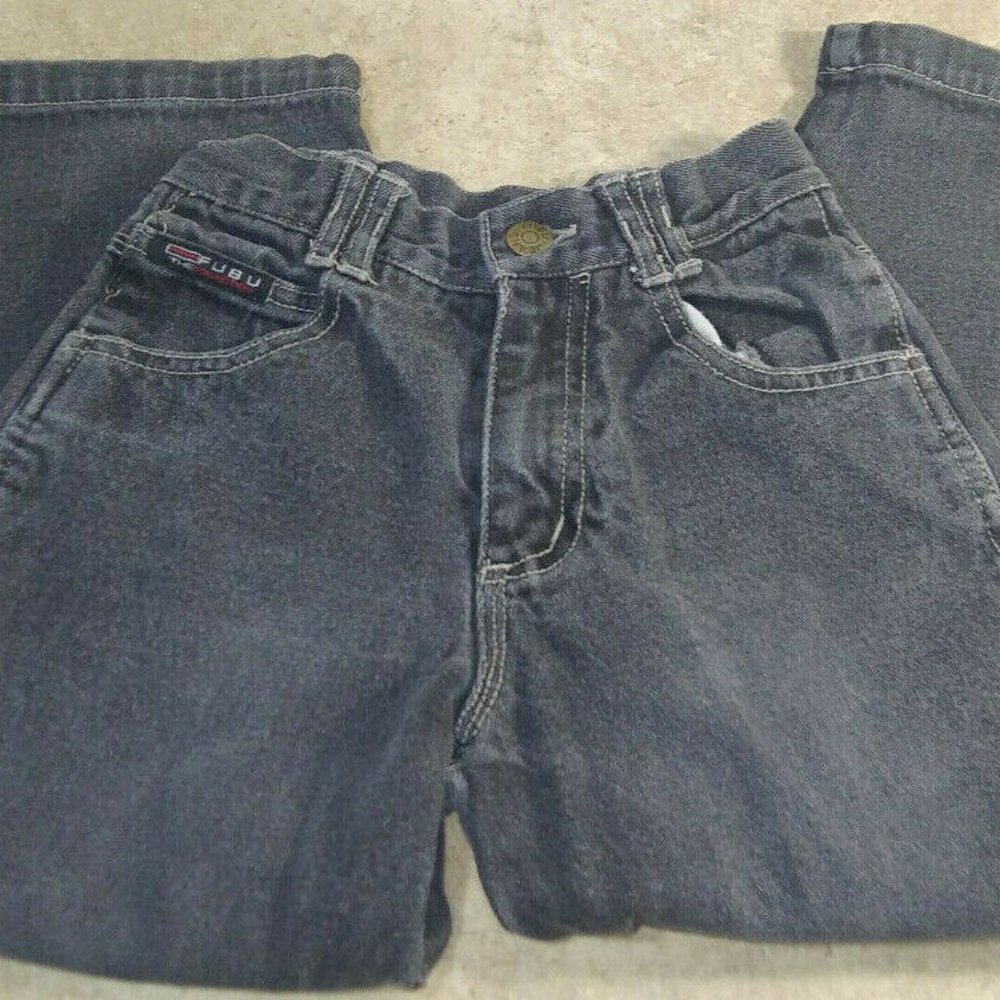 Youth Boys Fubu The Collection Faded Black Jeans